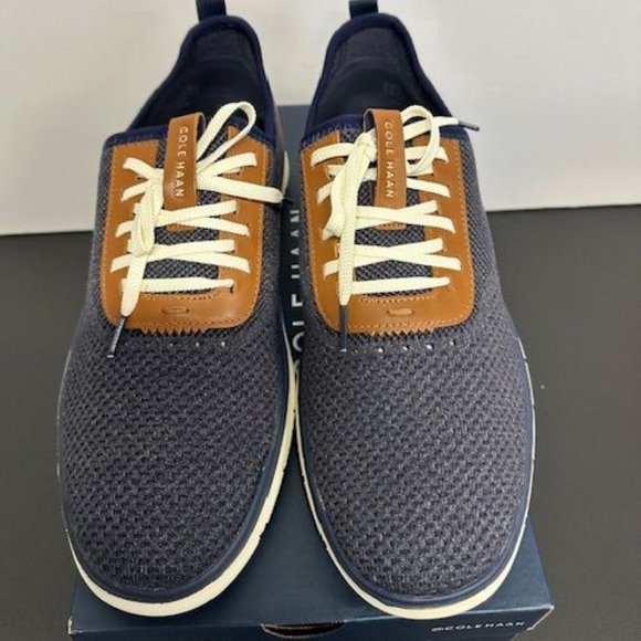 COLE HAAN Generation ZerøGrand Stitchlite Sneaker Blue Size 12 New In Box - Picture 1 of 4